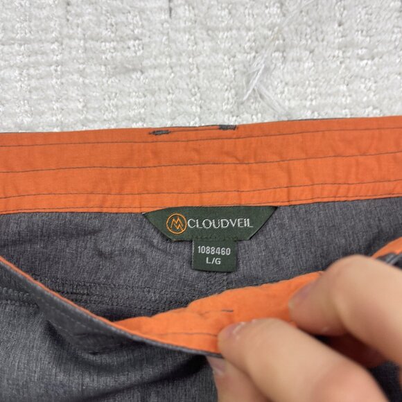 Couldveil Men's Grey Pull On Pants Large Hiking Outdoor Lightweight Stretch - Picture 5 of 11